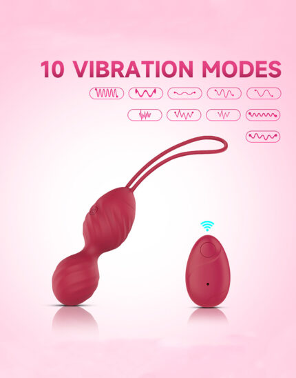 Silicone vibration massager dumbbell ball